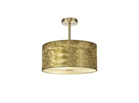 DK0825  Baymont 40cm Semi Flush 1 Light Antique Brass, Gold Leaf, Frosted Diffuser